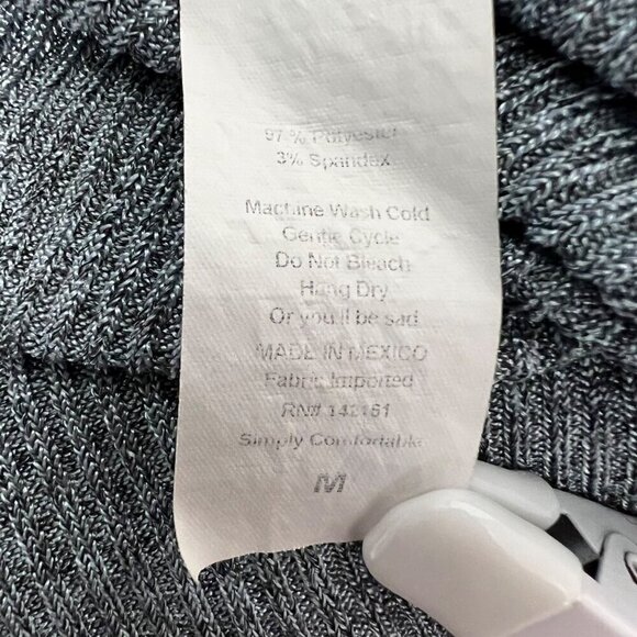 LulaRoe Women’s 3/4 Sleeve Scoop Neck Ribbed Dress Silver Hi-Low Medium - Picture 8 of 8